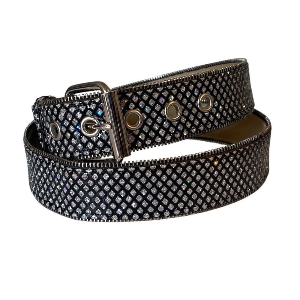 Chic Black and Silver Women's Belt